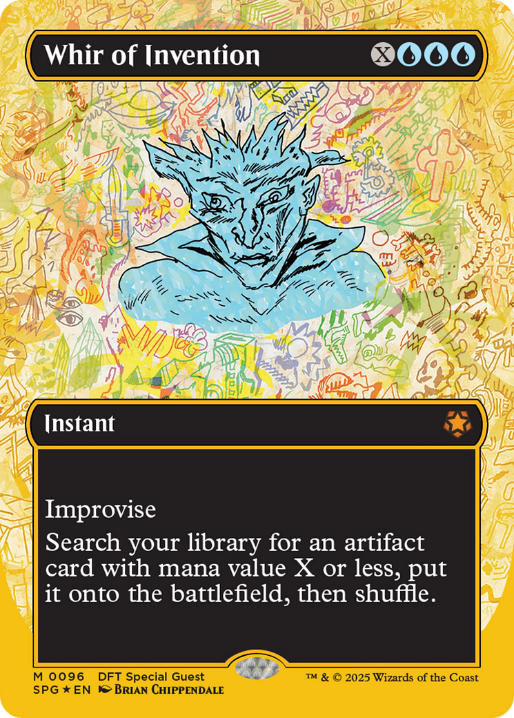{R} Whir of Invention (Borderless) (First-Place Foil) [Aetherdrift Special Guests][SPG 096]