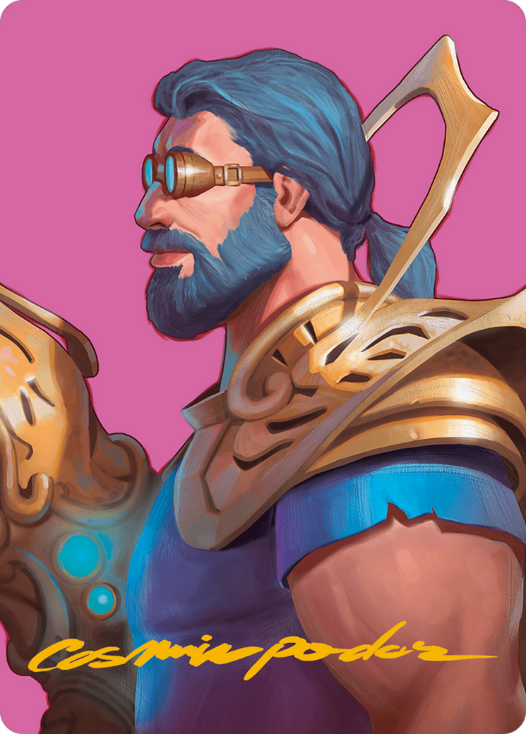 {A} Satya, Aetherflux Genius Art Card (Gold-Stamped Signature) [Modern Horizons 3 Art Series][GS AMH3 026]