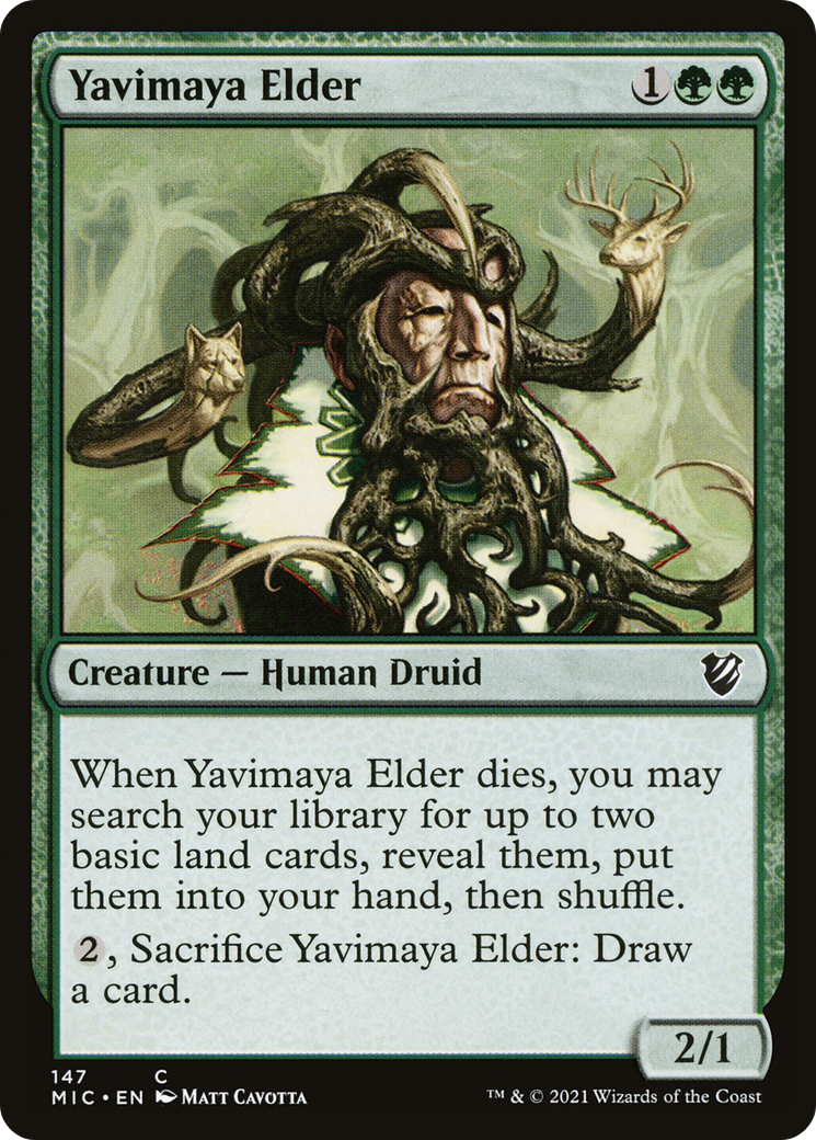 {C} Yavimaya Elder [Innistrad: Midnight Hunt Commander][MIC 147]