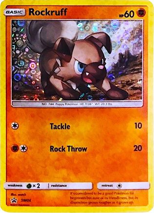 [PKM] Rockruff (SM06) (General Mills Promo) [Sun & Moon: Black Star Promos]