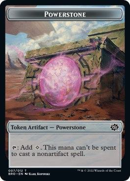 {T} Powerstone // Soldier (008) Double-Sided Token [The Brothers' War Tokens][TBRO 008]