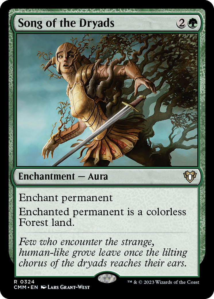 {R} Song of the Dryads [Commander Masters][CMM 324]