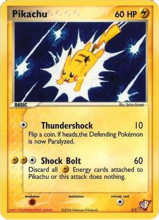 [PKM] Pikachu (5/5) [Kids WB Promos]