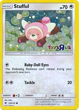 [PKM] Stufful (110/147) (Toys R Us Promo) [Sun & Moon: Burning Shadows]