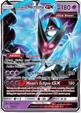 [PKM] Dawn Wings Necrozma GX (SM101) [Sun & Moon: Black Star Promos]