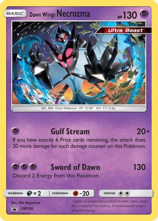 [PKM-R] Dawn Wings Necrozma (SM106) [Sun & Moon: Black Star Promos]