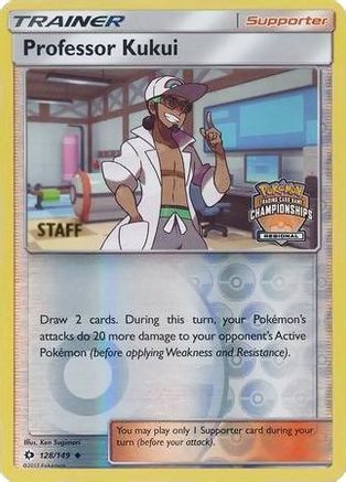 [PKM] Professor Kukui (128/149) (Regional Championship Promo Staff) [Sun & Moon: Base Set]