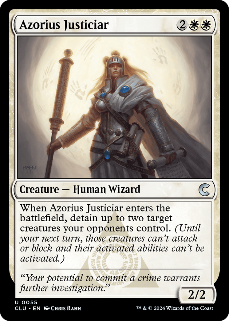 {C} Azorius Justiciar [Ravnica: Clue Edition][CLU 055]