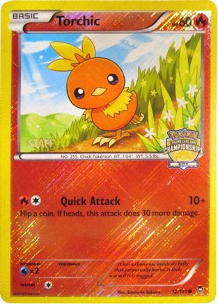 [PKM-R] Torchic (12/111) (City Championship Promo Staff) [XY: Furious Fists]