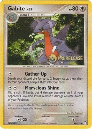 [PKM-R] Gabite (48/123) (Prerelease Promo) [Diamond & Pearl: Black Star Promos]