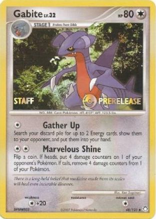 [PKM] Gabite (48/123) (Staff Prerelease Promo) [Diamond & Pearl: Black Star Promos]