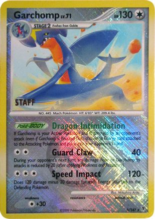 [PKM] Garchomp (5/147) (Championship Promo Staff) [Platinum: Supreme Victors]