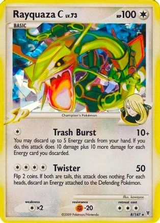 [PKM] Rayquaza C (8/147) (Cracked Ice) [Platinum: Supreme Victors]