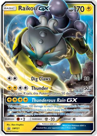 [PKM-R] Raikou GX (SM121) [Sun & Moon: Black Star Promos]