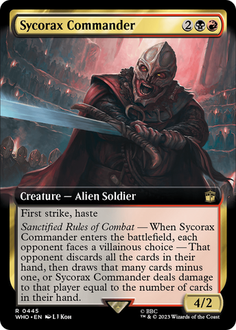 {R} Sycorax Commander (Extended Art) [Doctor Who][WHO 445]