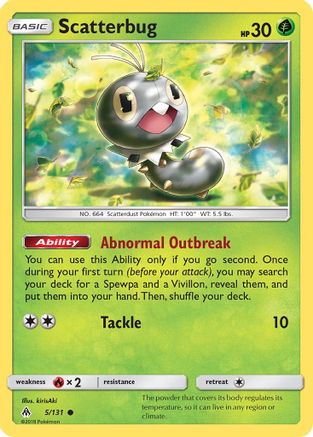 [PKM] Scatterbug (5/131) [Sun & Moon: Forbidden Light]