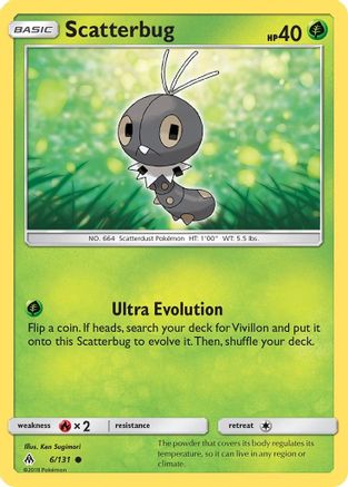 [PKM] Scatterbug (6/131) [Sun & Moon: Forbidden Light]