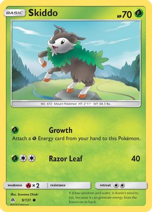 [PKM] Skiddo (9/131) [Sun & Moon: Forbidden Light]