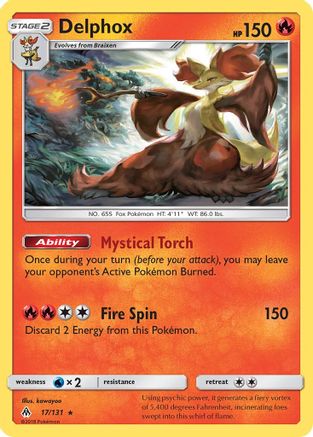 [PKM] Delphox (17/131) [Sun & Moon: Forbidden Light]
