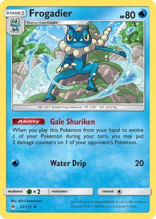 [PKM] Frogadier (23/131) [Sun & Moon: Forbidden Light]
