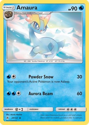 [PKM-C] Amaura (27/131) [Sun & Moon: Forbidden Light]