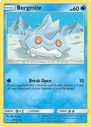 [PKM] Bergmite (29/131) [Sun & Moon: Forbidden Light]
