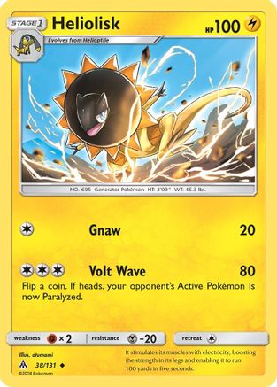 [PKM] Heliolisk (38/131) [Sun & Moon: Forbidden Light]