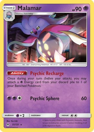 [PKM] Malamar (51/131) [Sun & Moon: Forbidden Light]