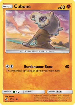 [PKM] Cubone (57/131) [Sun & Moon: Forbidden Light]