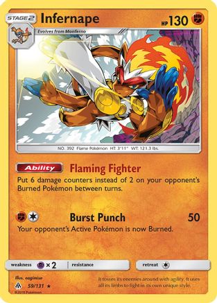 [PKM] Infernape (59/131) [Sun & Moon: Forbidden Light]