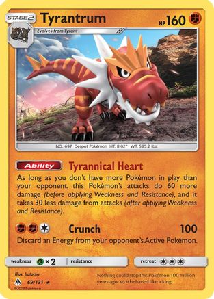 [PKM] Tyrantrum (69/131) [Sun & Moon: Forbidden Light]
