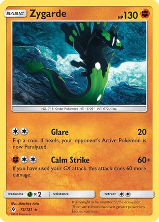 [PKM-R] Zygarde (72/131) [Sun & Moon: Forbidden Light]