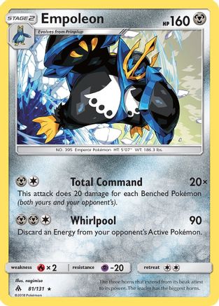 [PKM-R] Empoleon (81/131) [Sun & Moon: Forbidden Light]