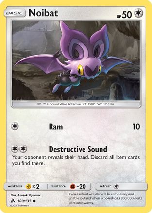 [PKM-C] Noibat (100/131) [Sun & Moon: Forbidden Light]