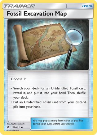 [PKM] Fossil Excavation Map (107/131) [Sun & Moon: Forbidden Light]