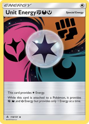 [TR] Unit Energy (118/131) (Fighting, Darkness, Fairy) [Sun & Moon: Forbidden Light]