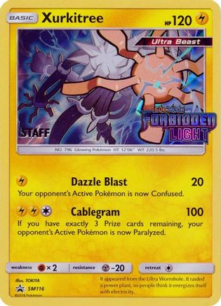 [PKM] Xurkitree (SM116) (Staff Prerelease Promo) [Sun & Moon: Black Star Promos]