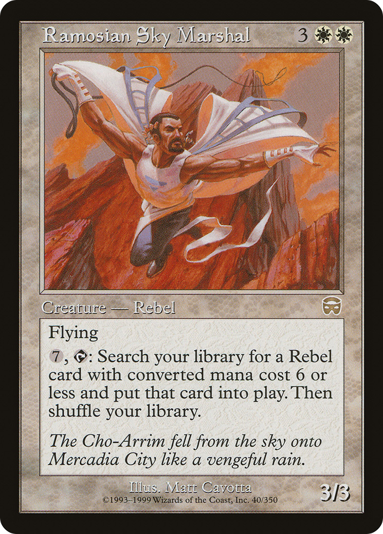 {R} Ramosian Sky Marshal [Mercadian Masques][MMQ 040] - Misty Mountain Games