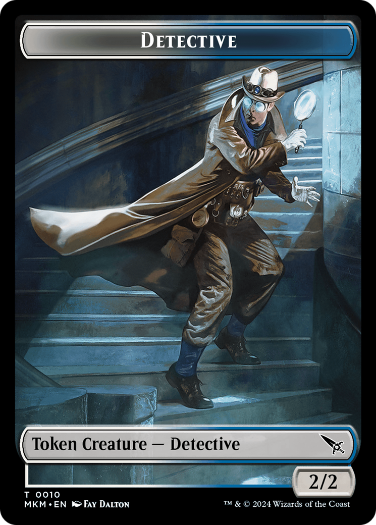 {T} Detective // Ooze Double-Sided Token [Murders at Karlov Manor Tokens][TMKM 10//8]