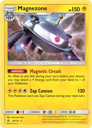 [PKM-R] Magnezone (36/131) (Prerelease Kit Exclusive) (Theme Deck Exclusive) [Sun & Moon: Forbidden Light]