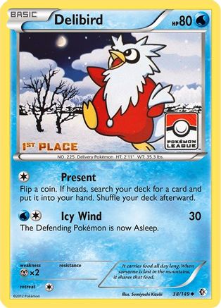 [PKM] Delibird (38/149) (League Promo 1st Place) [Black & White: Boundaries Crossed]