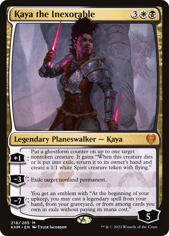 {R} Kaya the Inexorable [Kaldheim][KHM 218]