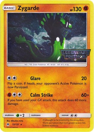 [PKM-R] Zygarde (72/131) (Cosmos Holo) [Sun & Moon: Forbidden Light]