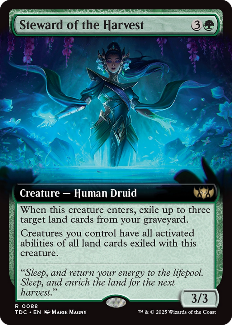 {R} Steward of the Harvest (Extended Art) [Tarkir: Dragonstorm Commander][TDC 088]