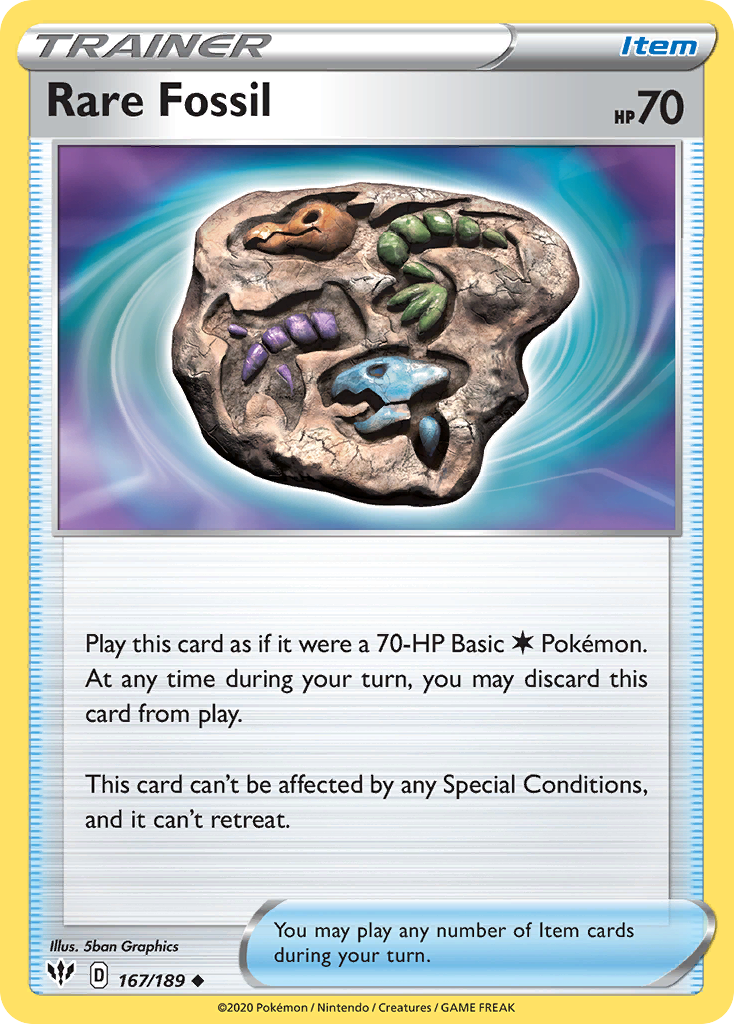 [PKM] Rare Fossil (167/189) [Sword & Shield: Darkness Ablaze]