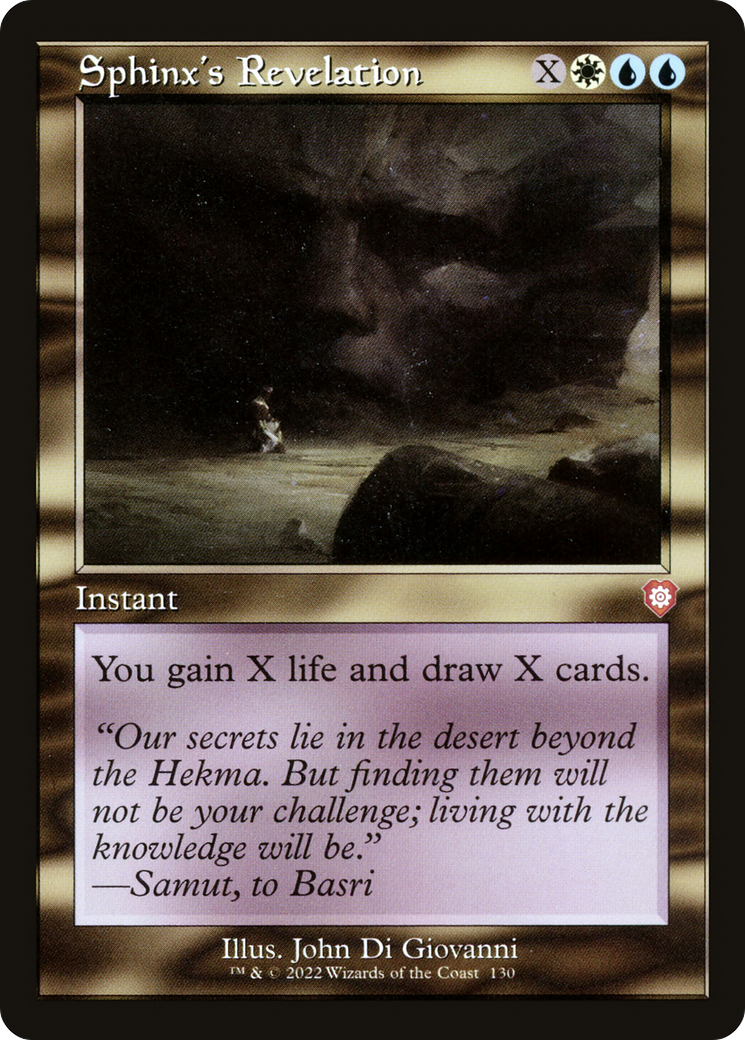 {R} Sphinx's Revelation (Retro) [The Brothers' War Commander][BRC 130]