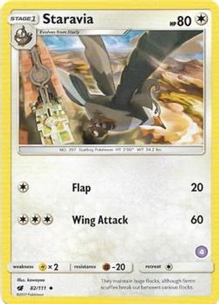 [PKM-R] Staravia (82/111) (Deck Exclusive #4) [Sun & Moon: Trainer Kit - Alolan Sandslash]
