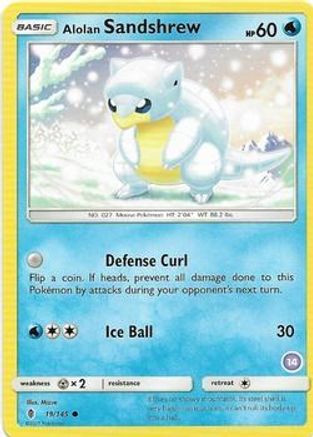 [PKM] Alolan Sandshrew (19/145) (Deck Exclusive #14) [Sun & Moon: Trainer Kit - Alolan Sandslash]