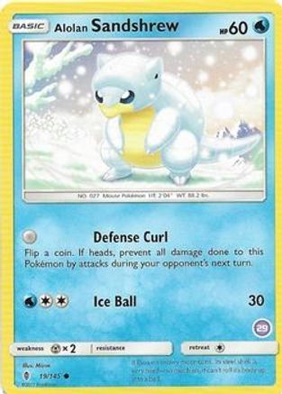 [PKM] Alolan Sandshrew (19/145) (Deck Exclusive #29) [Sun & Moon: Trainer Kit - Alolan Sandslash]