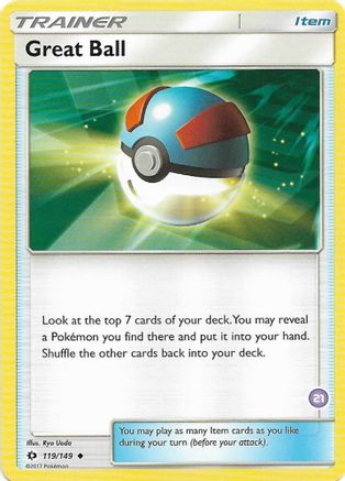 [TR] Great Ball (119/149) (Deck Exclusive #21) [Sun & Moon: Trainer Kit - Alolan Sandslash]